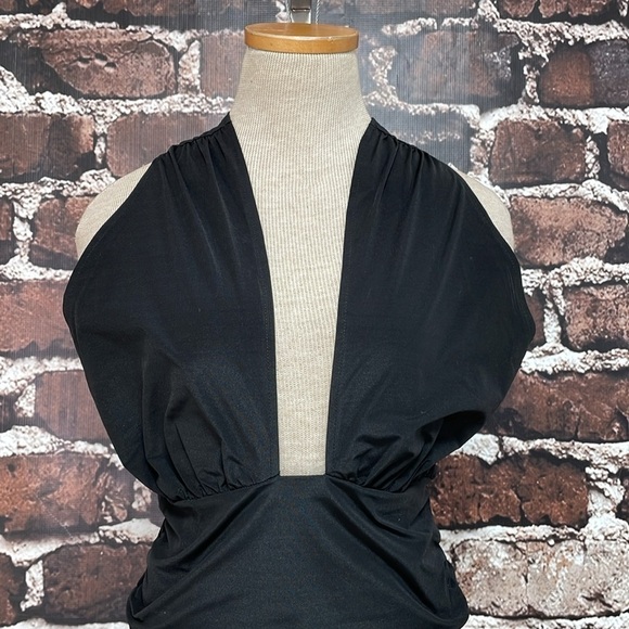 Vero Moda Top Women's Small Black Cropped Short Sleeve - Picture 8 of 15